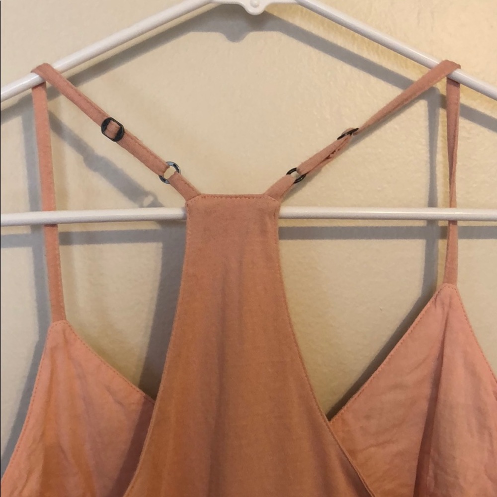 Light Pink/Peach Racerback Tank Top - Picture 3 of 5